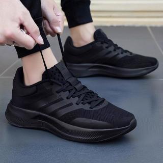 adidas 男鞋运动鞋新款官方旗舰店正品黑武士缓震透气休闲跑步鞋