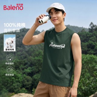 班尼路 美式纯棉背心男款