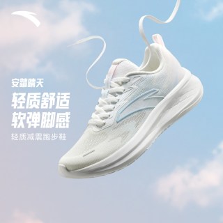 安踏 晴天 | 轻质网面透气跑步鞋女鞋夏季新款官方通勤休闲运动鞋