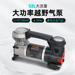 风劲霸 车载轮胎充气泵便携式点烟器汽车胎压计电动摩托打气筒T100