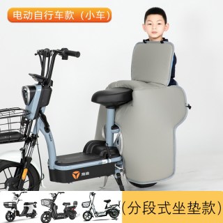 真笛 前亲子款WDH1 电动自行车挡风被 小号儿童后座款PU小羊皮灰色