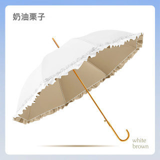 温诗欧 花边少女小清新长柄晴雨伞