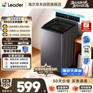 Leader 悦己系列 XQBL82-M20D1 波轮洗衣机 8.2kg