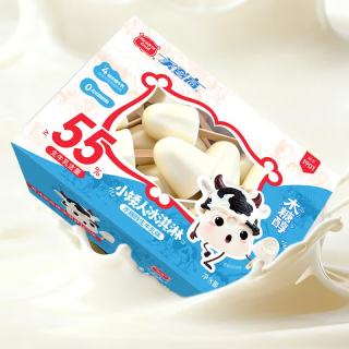 美登高 小矮人木糖醇冰淇淋 生牛乳口味360g/盒 牛奶雪糕冰激凌冷饮