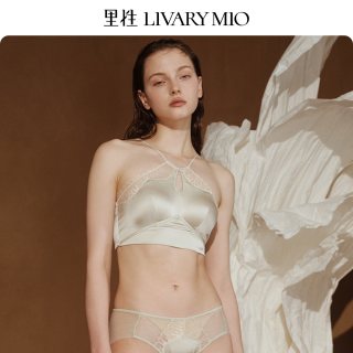 里性 青年女性真丝背心蕾丝拼接文胸 L06S2S2