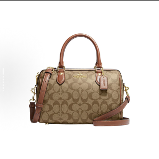 COACH 斜挎包Bennett 女包牛皮单肩包女拉链PVC女士手提包枕头包女 F79946