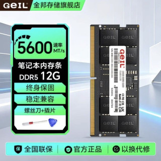 GeIL 12G5600笔记本内存条5600DDR5游戏全新