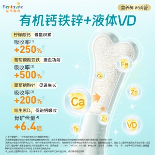 Pentavite 自然唯他 钙铁锌口服液 10ml*30支/盒