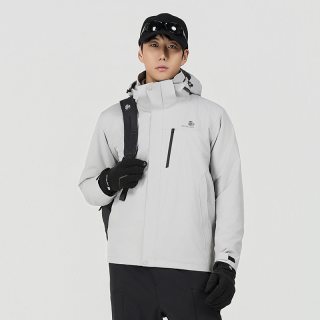 思凯乐 户外冲锋衣男女秋冬新款三合一可拆卸防水登山服抓绒外套