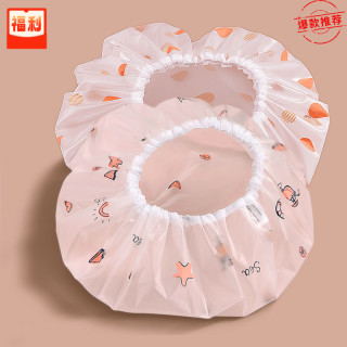防水沐浴帽 双层头套帽 女士款 洗澡帽 厨房防油烟帽