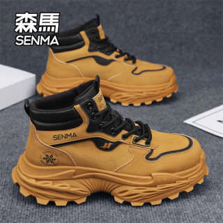 森马 SENMA/森马高帮鞋男款夏季高级感运动休闲跑步厚底增高爆款老爹鞋