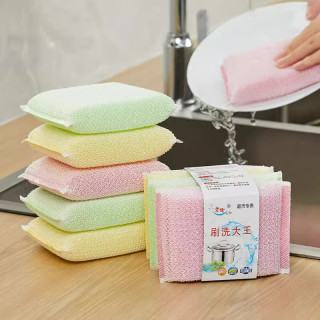 优勤 加厚海绵擦 耐用厨房刷锅神器 去油洗碗布 清洁棉百洁布 魔力擦