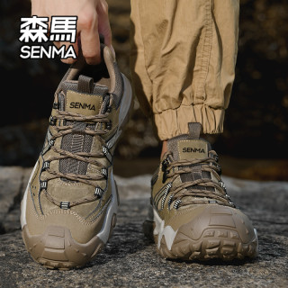 森马 SENMA/森马男鞋夏季2026新款户外防滑休闲登山鞋男士厚底运动潮鞋