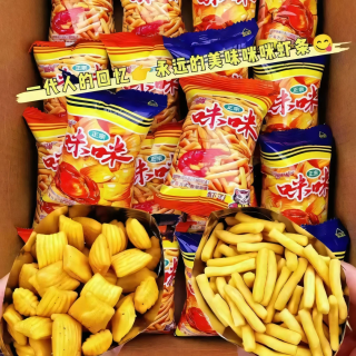 爱尚 咪咪虾条虾味蟹味粒零食怀旧休闲解馋网红爆款