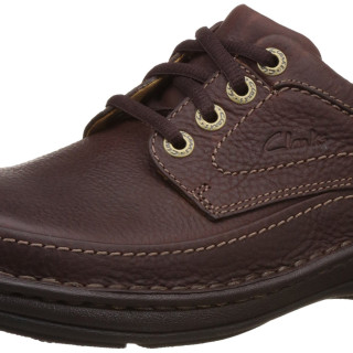 【破价】Clarks Nature Three 男士 德比鞋,红褐色,41