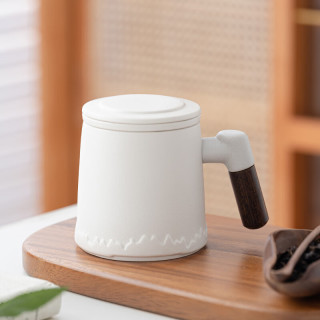 陶瓷杯 茶水分离杯 马克杯