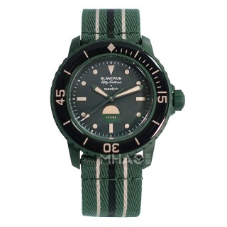 swatch Originals原创系列 中性机械表 SO35G100 绿盘