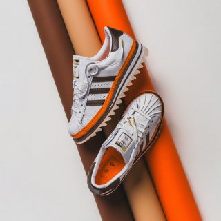 adidas 三叶草系列 CLOT EX ORANGE SUPERSTAR 男女通用板鞋 BY EC 2026Mar-ONP33-HL