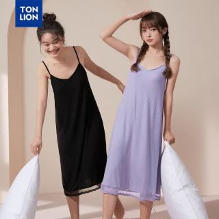 唐狮 女吊带睡裙可外穿家居服 浅紫/A款/女款