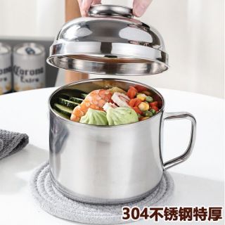 不锈钢快餐杯大容量上班族饭盒双层分格带盖学生饭缸泡面碗餐具