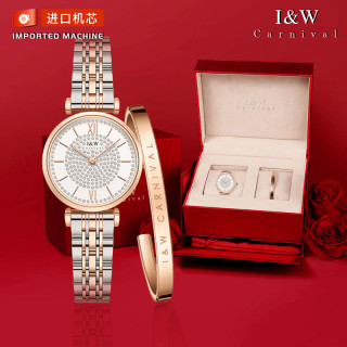 I&W Carnival I&W爱沃驰女士手表满天星.镶钻石英轻奢ins女腕表8576