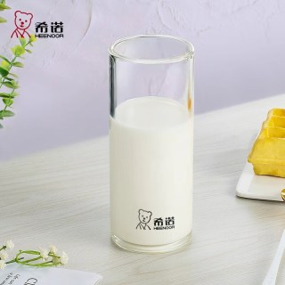 希诺 敞口杯透明玻璃啤酒杯加厚高硼硅玻璃单只独立包装445ml