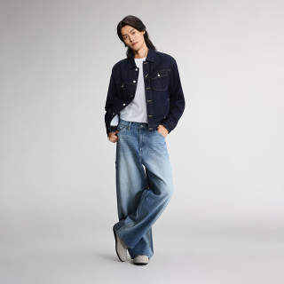 Lee 26早秋新品宽松阔腿牛仔裤