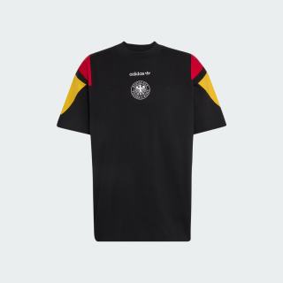 adidas 德国队足球休闲文化圆领短袖T恤上衣男装夏季新款阿迪达斯 黑色   L