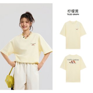 美特斯邦威 t恤男女同款2026夏季新款潮流印花纯棉宽松短袖男上衣