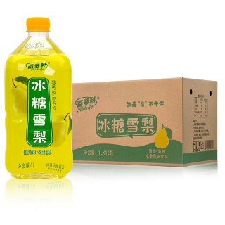 Hidolly 1L大瓶装多口味混合饮料冰红茶青梅绿茶水蜜桃整箱装12瓶g