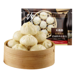 大希地 鲜香柔嫩珍肥瘦相间 老面鲜肉小笼包200g