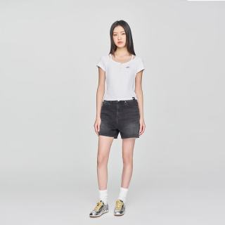 Lee 凉凉裤经典五袋款设计轻薄天丝女百慕大牛仔短裤