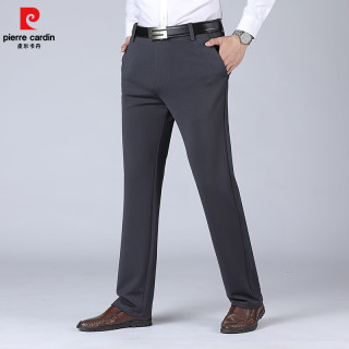 皮尔·卡丹 皮尔卡丹（pierre cardin）男士春夏季商务正装直筒宽松免烫抗皱西裤（多款可选）