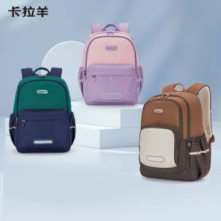 PLUS会员：卡拉羊 小学生防下坠云朵4维减负书包