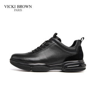VICKI BROWN VICKIBROWN高档商务男鞋轻奢男士休闲鞋春季懒人一脚蹬皮鞋子