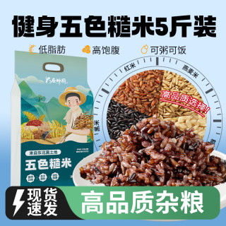 大唐神厨 五色糙米饭 代餐饱腹 100g*3+30g*2