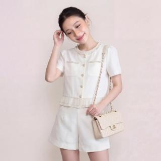 奢姿 2026年夏季大码女装小香风优雅两件套胖妹妹通勤显瘦减龄套装