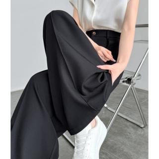 I.T izzue设计感阔腿西装裤女夏季高腰垂感宽松百搭休闲裤高级感
