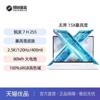 移动端：机械革命 无界15X 锐龙版 暴风雪R7 H 255、16GB、512GB