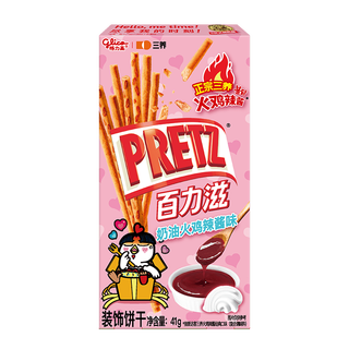 格力高 三养奶油火鸡辣酱味夹心饼干棒 41g