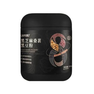 盖亚农场 黑芝麻桑葚黑豆粉 550g*1罐