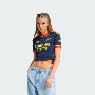 adidas 阿森纳客场球迷版足球速干短袖球衣女装新款