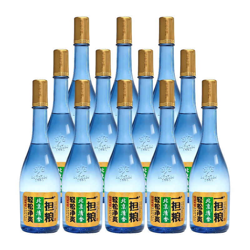一担粮 北京二锅头 清香型白酒 42度 480ml*12瓶