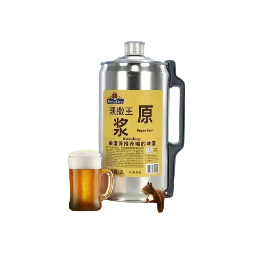 凯撒 王原浆白啤 2L 听装