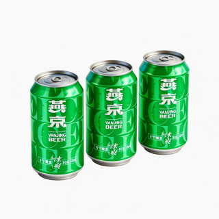 燕京啤酒 冰爽330ml*3罐夏季畅饮原麦汁8度罐装清爽低浓度
