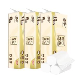 清风 卷纸厕纸无芯卷纸大克重4层厚实擦屁屁家用囤货装 4层 75g/卷*30卷