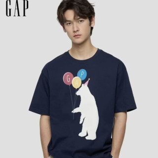Gap 797924 纯棉字母印花 短袖T恤