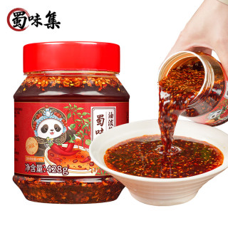 蜀味集 油泼辣子 428g 四川辣椒油 红油辣子