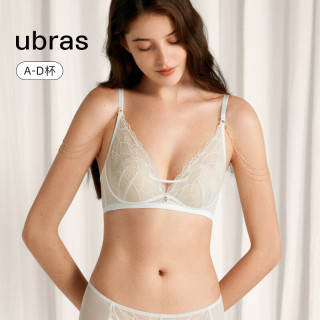 Ubras 流光珠贝蕾丝文胸 淡雅粉色 S 70A/B