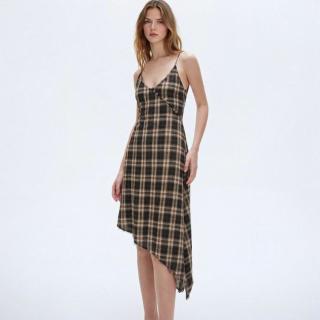 ZARA 英伦格纹风 女装连衣裙